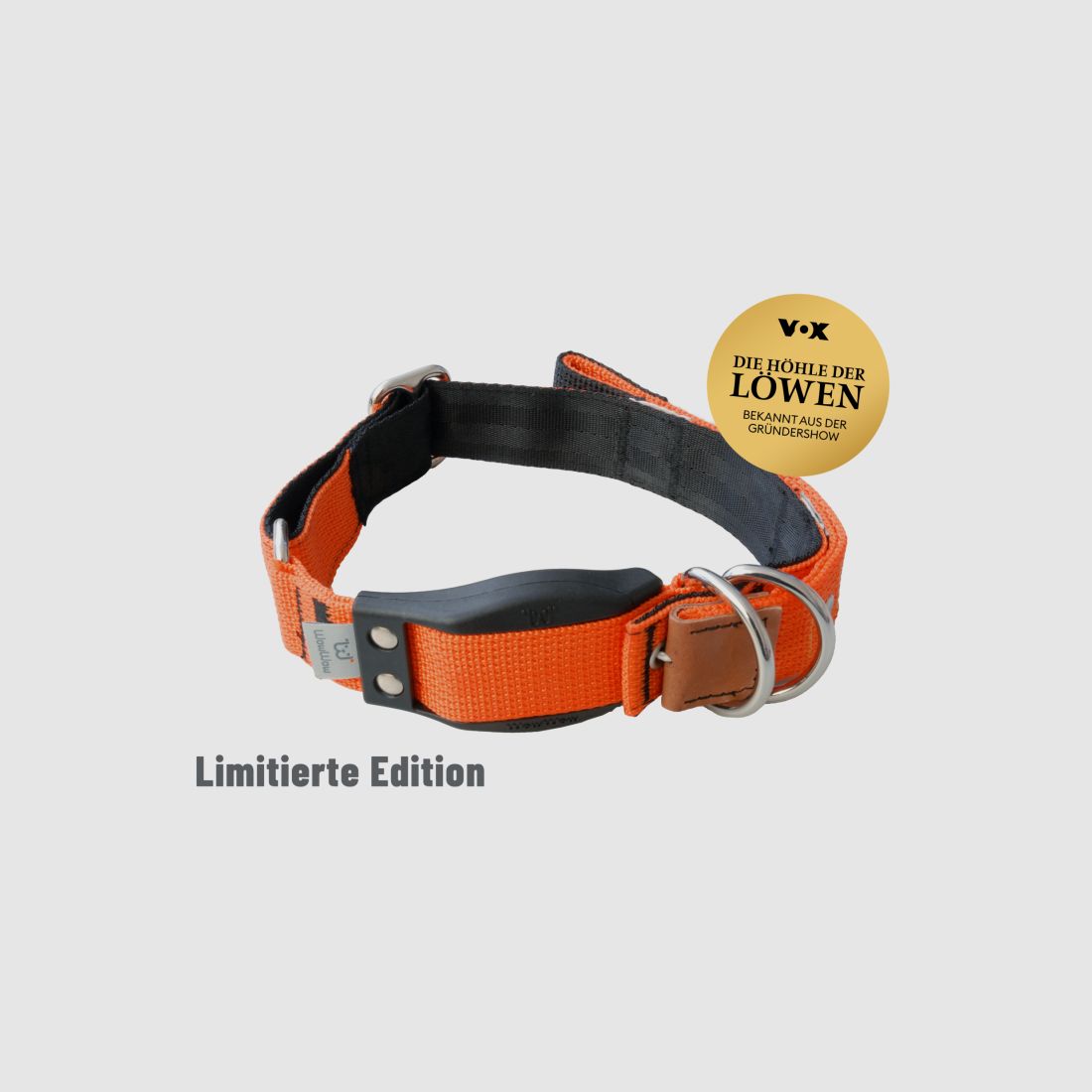 WowWow Hundehalsband mit integrierter Leine Orange