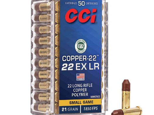 CCI KK-Munition .22EXlr Copper 50 Stk    21grs  BLEIFREI