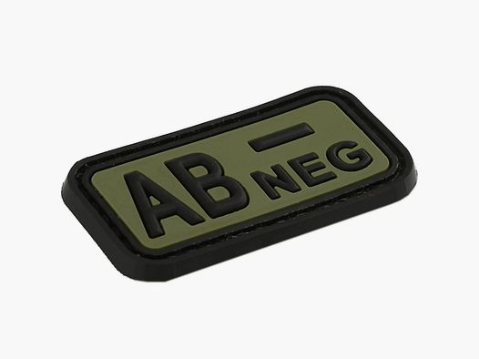TAP Tactical Patches TAP 3D Blood Type Patch AB Neg forest