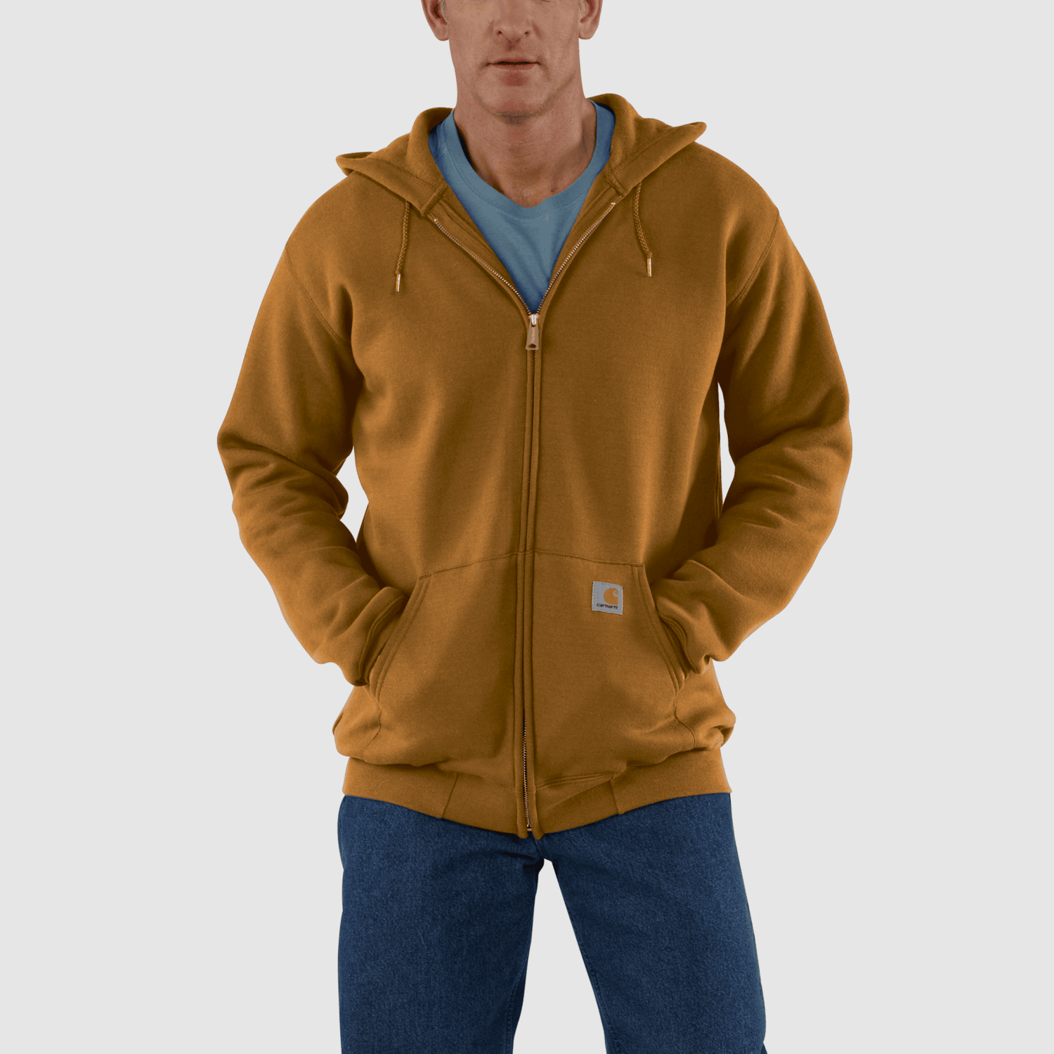 Carhartt Marquette Full-Zip Sweatshirt Men Carhartt Brown XS