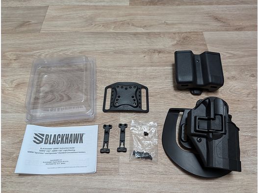 Blackhawk Holster "Sherpa" für Walther PPQ, P99 und P99Q + Blackhawk Magazinholster