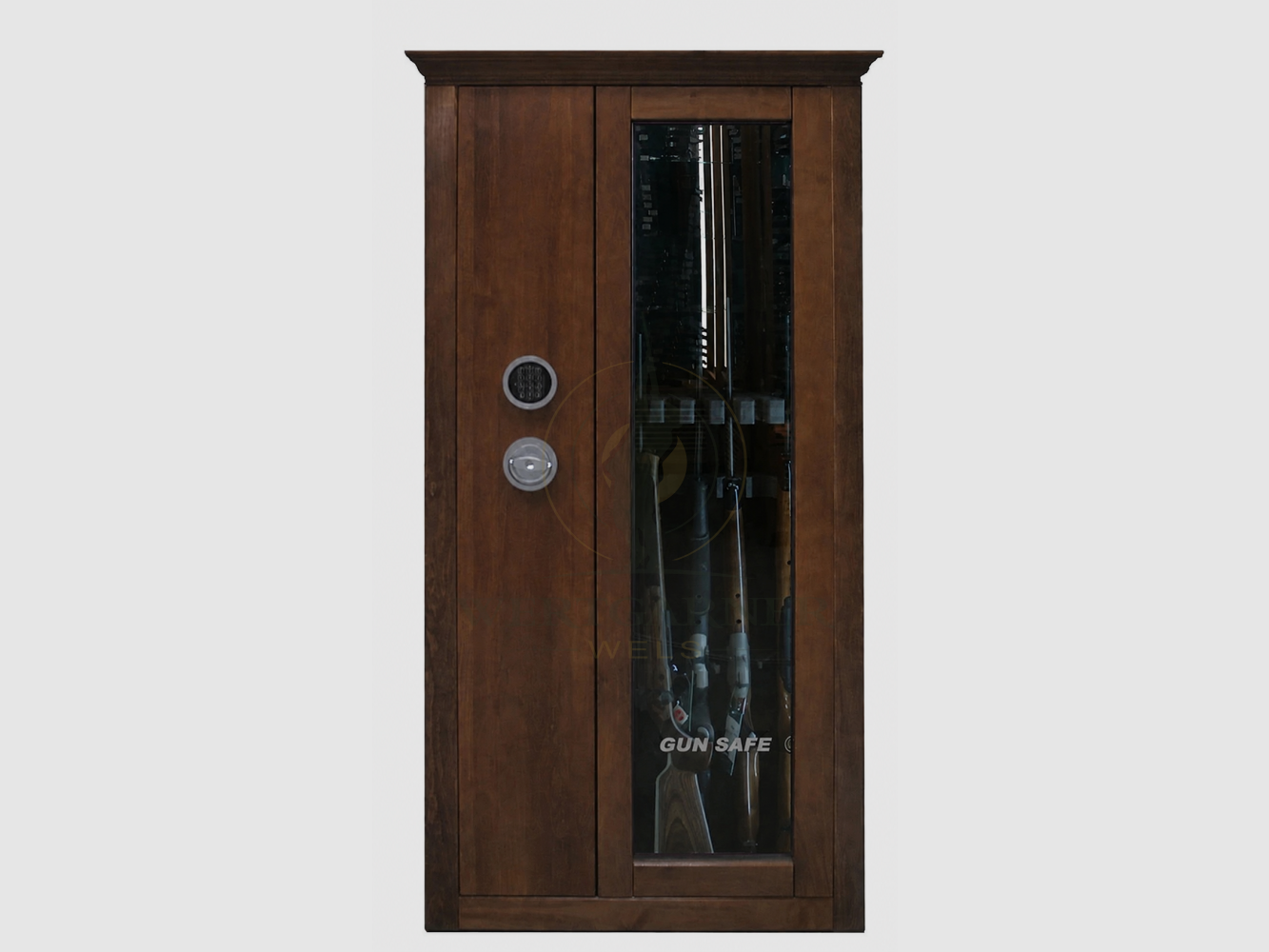 Wertgunner-Safe * 7 Langwaffen * Schloss elektronisch WW.GG.700.E dark wood, Bild 1 von 8