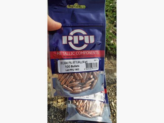 Prvi Partizan Vollmantelgeschosse BT Kaliber .224 - 55 grains