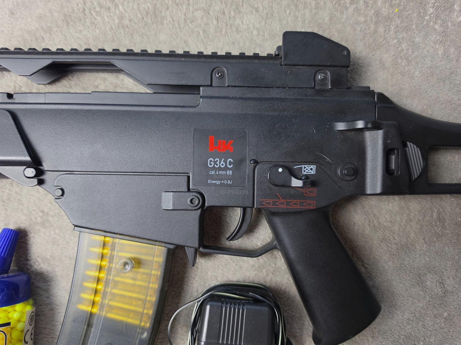 Heckler & Koch G36 C Dual Power Softair AEG set completo – Estado top con accesorios, imagen 4 de 5