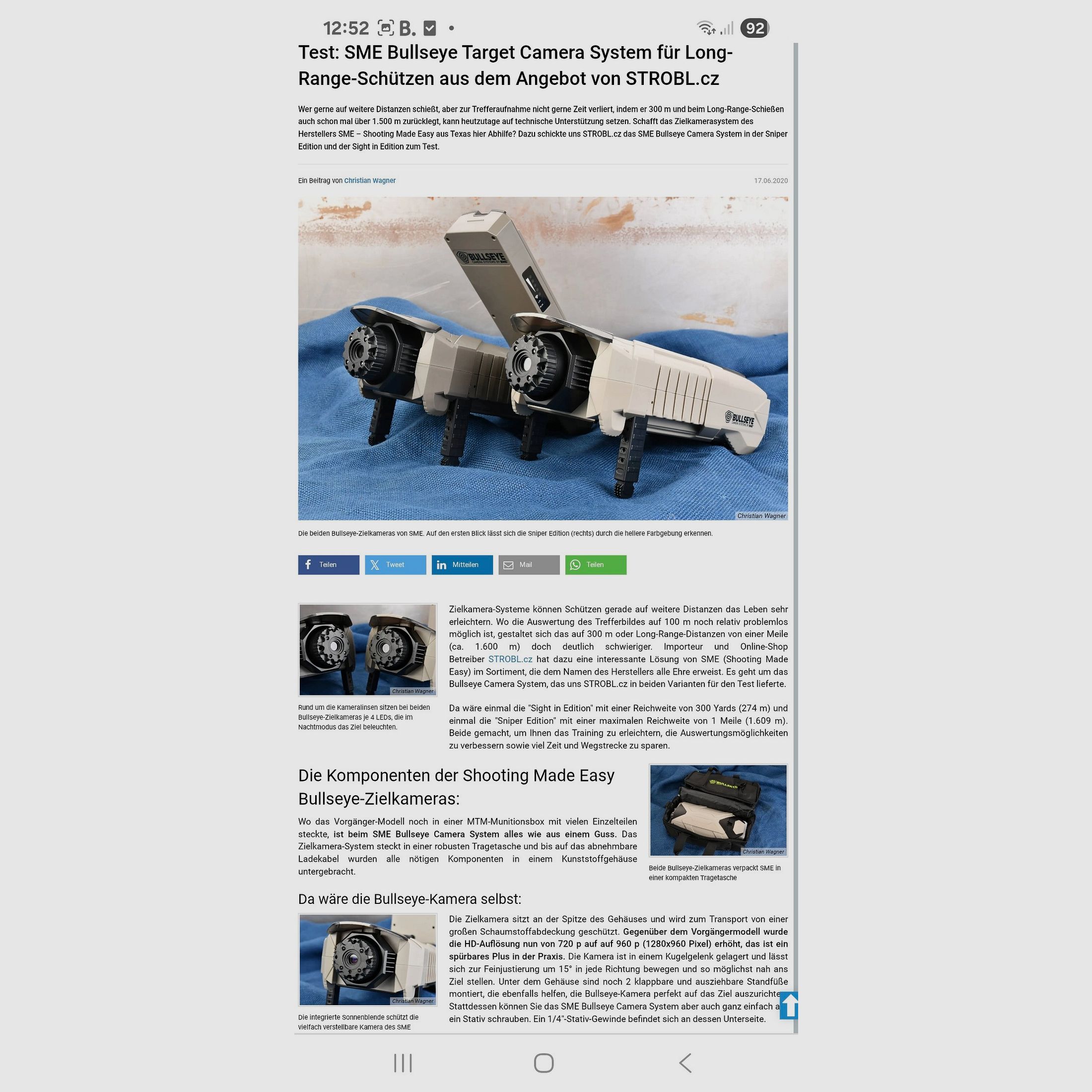 SME BULLSEYE Long range/shotTarget Kamera Neu! Bis 1 Meile Übertragung.