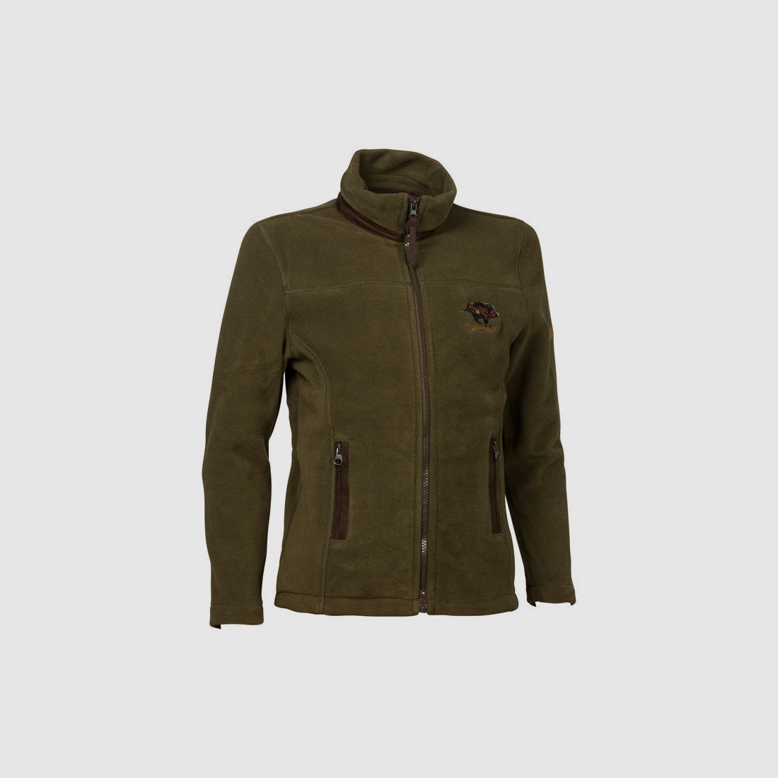 Children's fleece jacket khaki, image 1 of 2