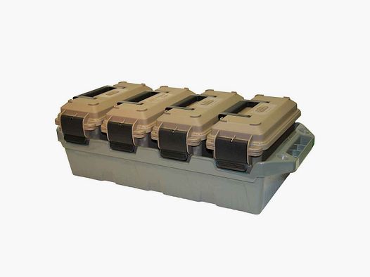 Ammunition transport box with 4 boxes MTM