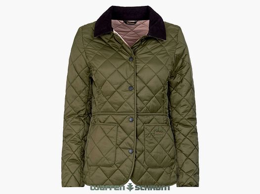 Barbour Jacke Deveron Quilt  Olive / Pale Pink