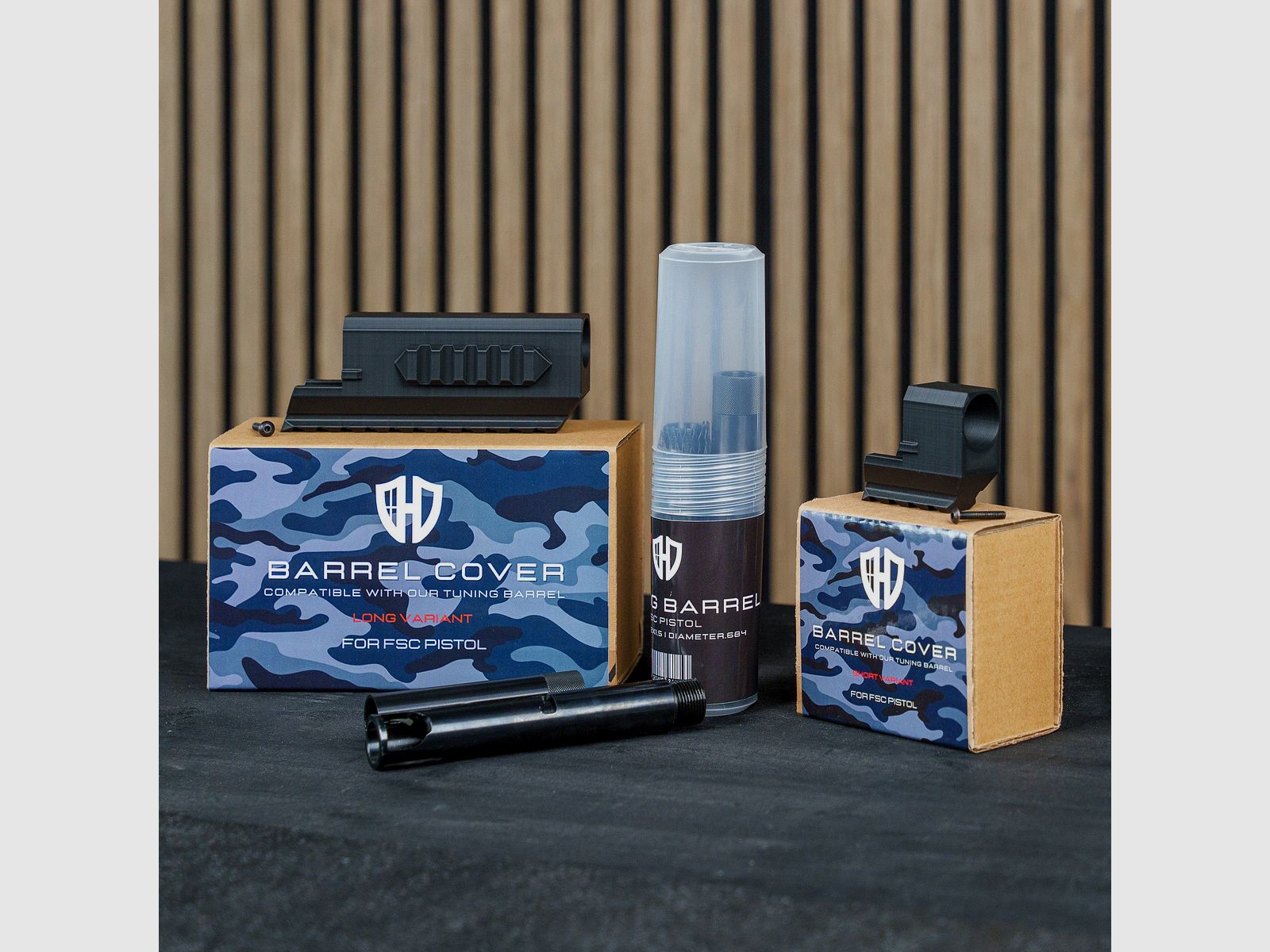 BUNDLE | TUNING BARREL | STEEL + Cover for Tuning Barrel | THREAD 22X1,5 | DIAMETER.684 | FSC Pistol