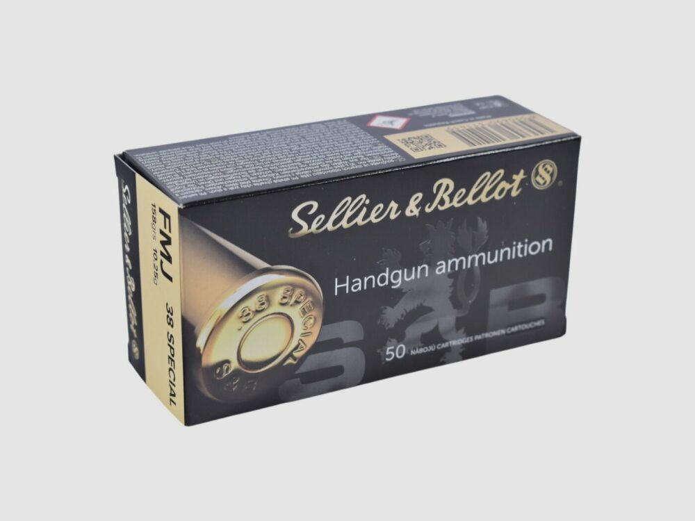 Sellier & Bellot .38 Special FMJ 158grs / 10,2g