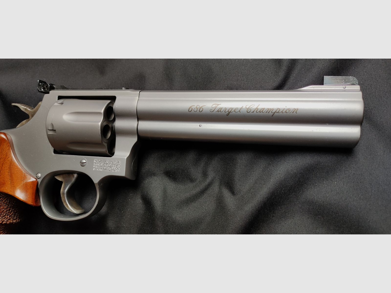 Smith & Wesson (S&W) 686 Target Champion .357 Mag. Revolver Edelstahl