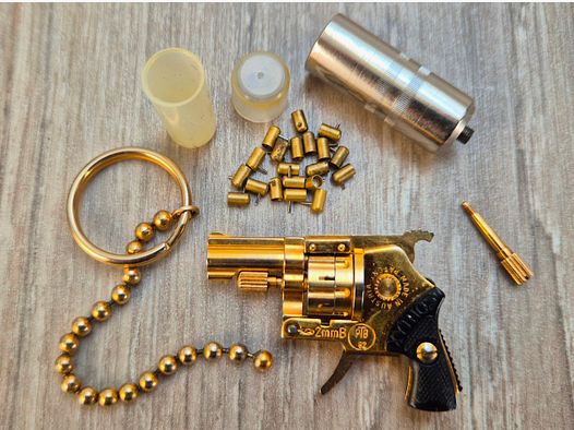 Xythos Automatikrevolver, 2mm, Gold, PTB 82!