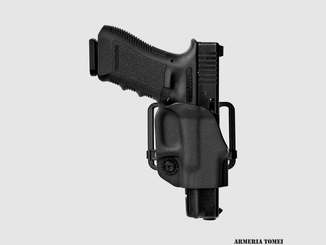VEGA HOLSTER – HOLSTER DE POLÍMERO PARA CINTURÓN CON DOBLES SOPORTES INCLUIDOS – GLOCK 19/23/17/22/26/27, imagen 1 de 2