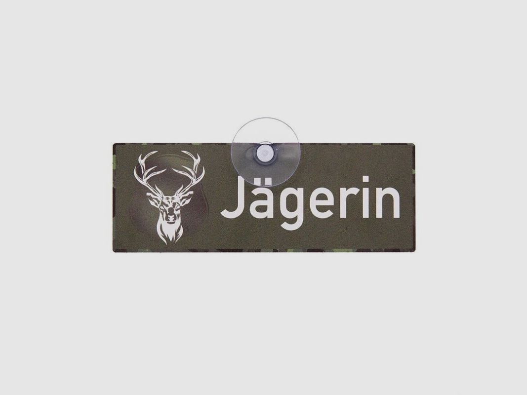 Wilde Hilde Saugnapfschild "Jägerin" I