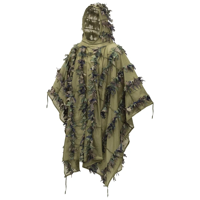 Poncho maskujące HELIKON Leaf Ghillie - US Woodland - ( jeden rozmiar ), zdjęcie 1 z 10