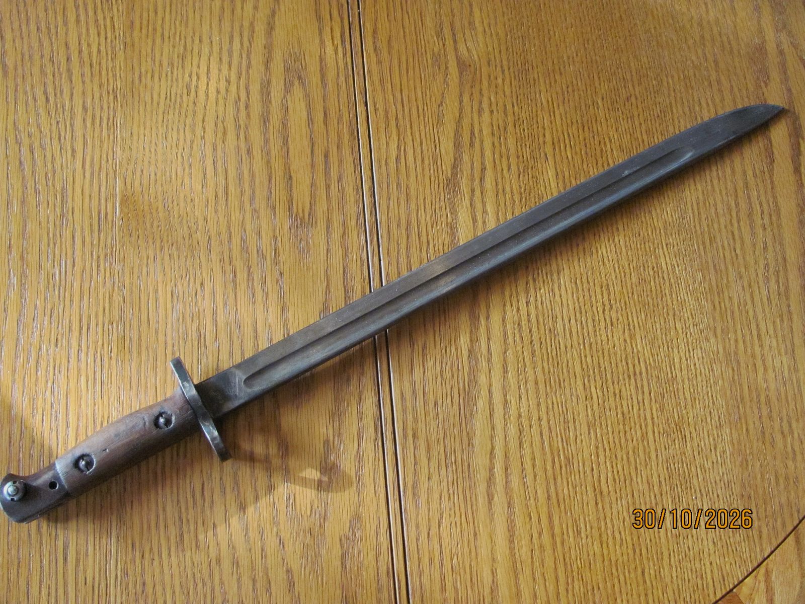 Guards Pattern 1907 Lee Enfield Bajonett stamped GG (CG?) 557 verschiedenen Abnahmestempeln und Prägungen, image 5 of 9