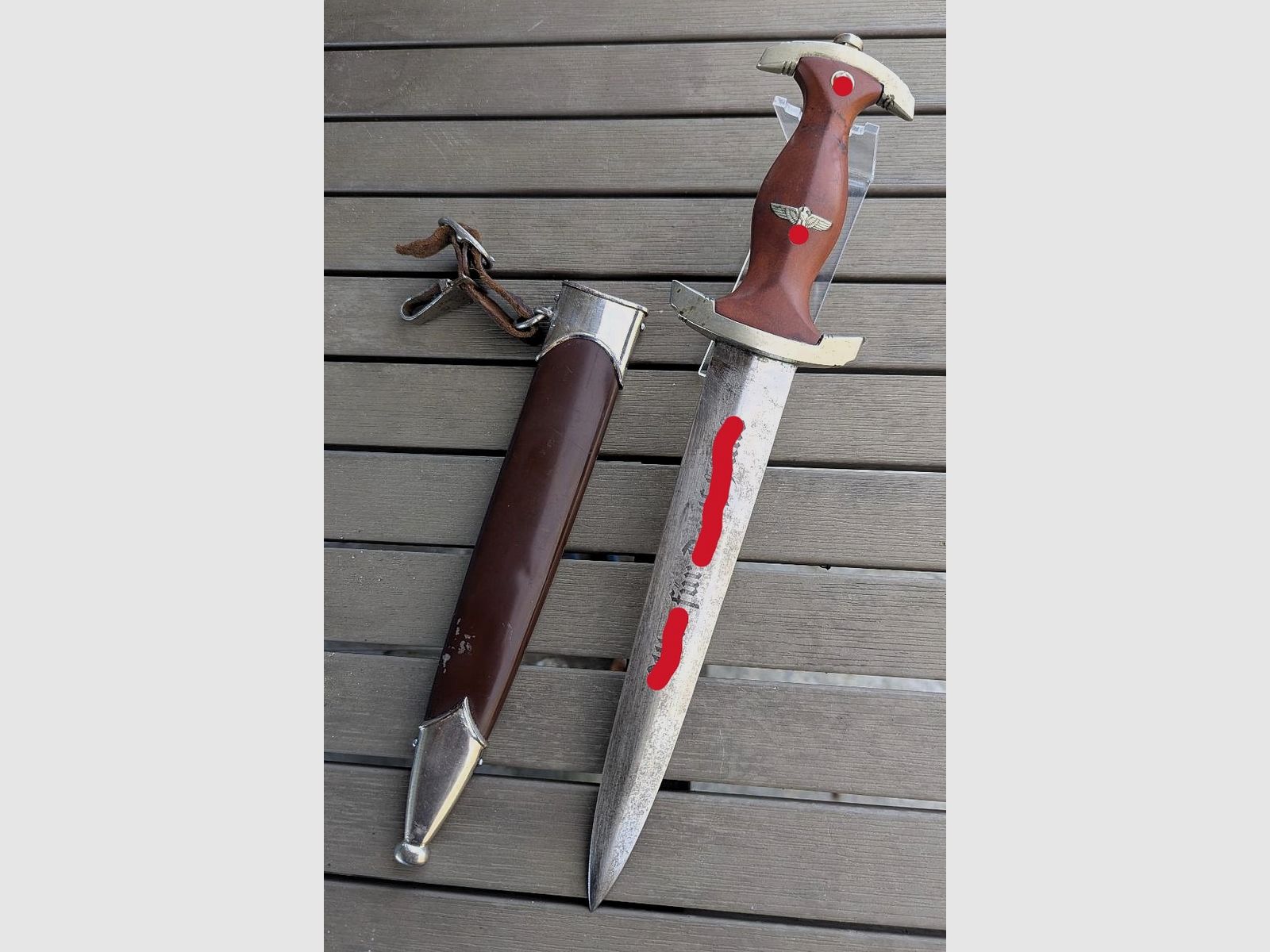 SA Dolch con gancio / Originale / WK2