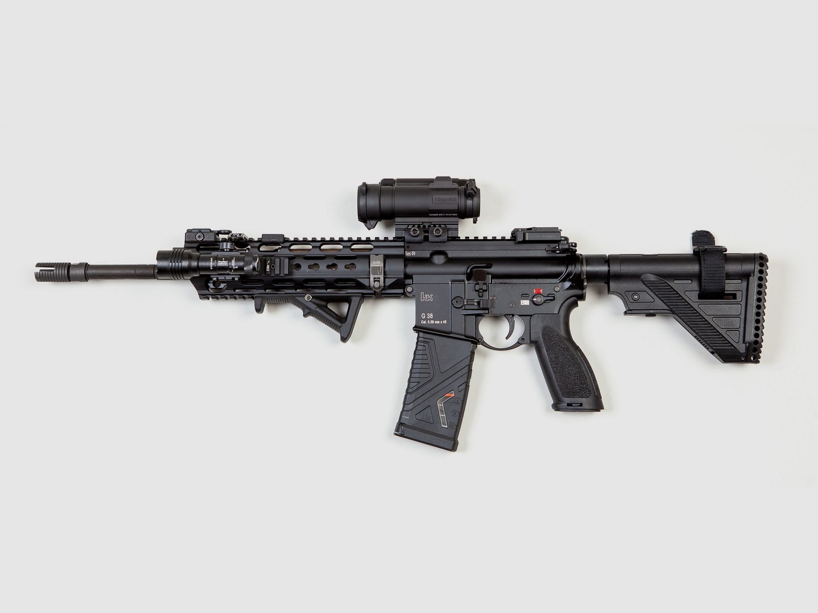 Set HK dual Picatinny sling attachment & strap for shoulder stock - NEW - Heckler & Koch Mr223 Mr308 G38 G95k