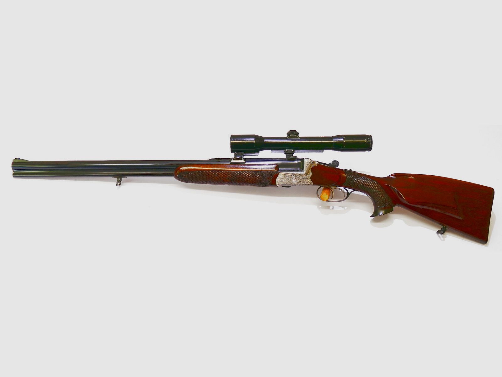 Ferlacher Koschat Luxury 16/70 7x65R ELauf .22 Hornet Over-and-Under Rifle