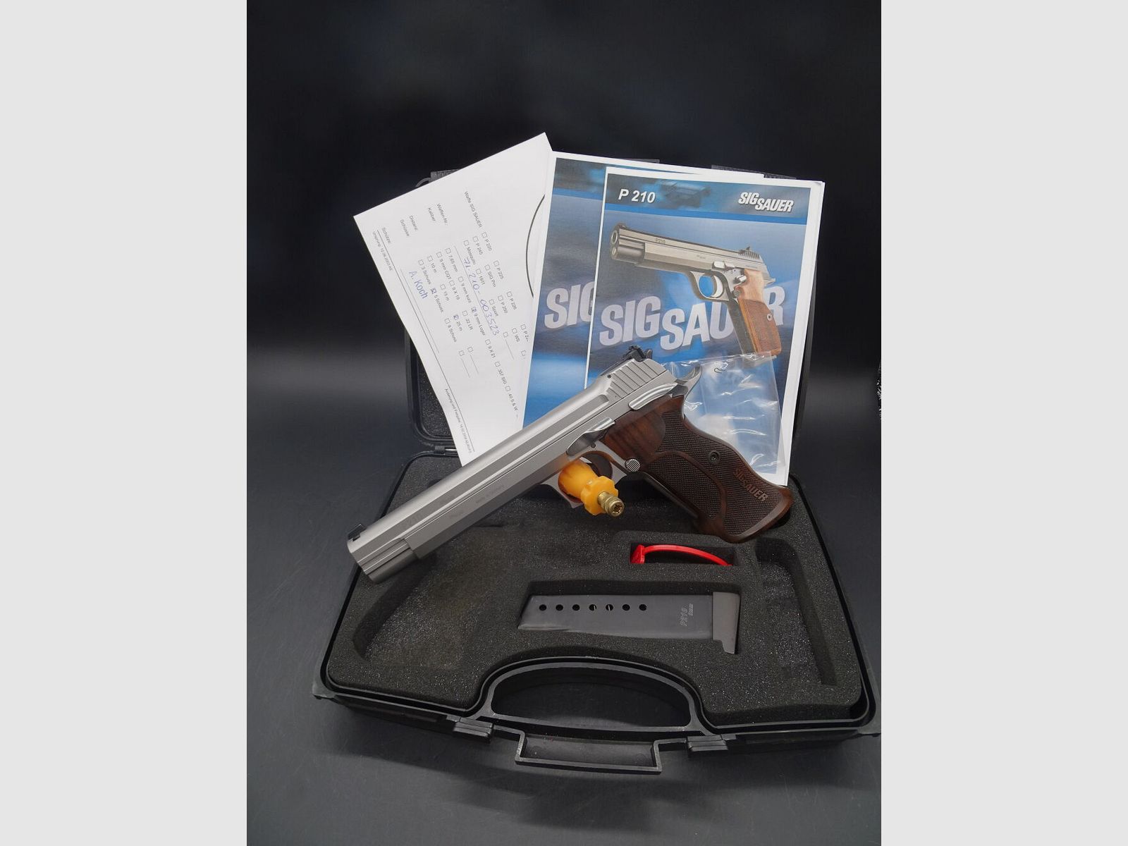 SIG Sauer P210 Super Target Silver 6" Hecho en Alemania P210 Super Target Silver