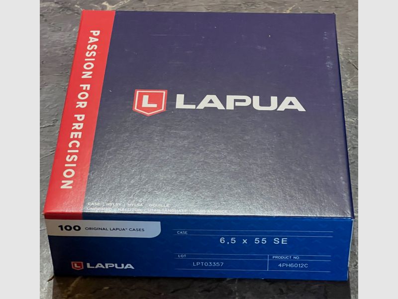 6,5 x 55 Schwede Hülsen Lapua Neu