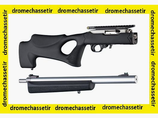 Crosse Hogue trou de pouce pour ruger 10/22 takedown, noir