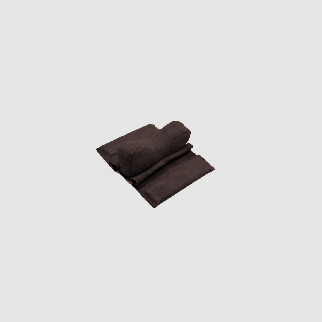 Gun rest velvet leather brown