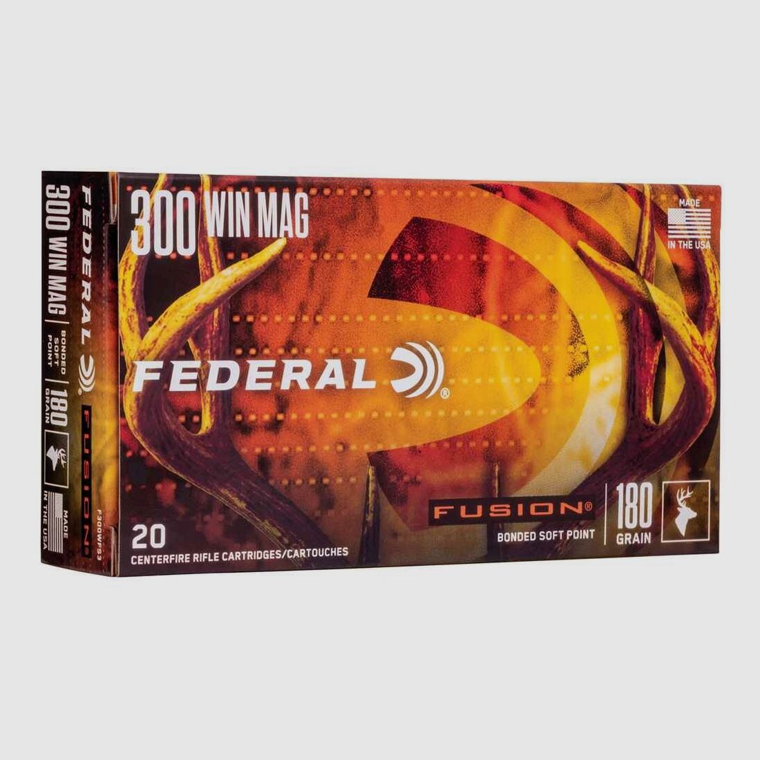 .300 Win. Mag. Fusion Int. 11,7g/180grs. Federal Ammunition