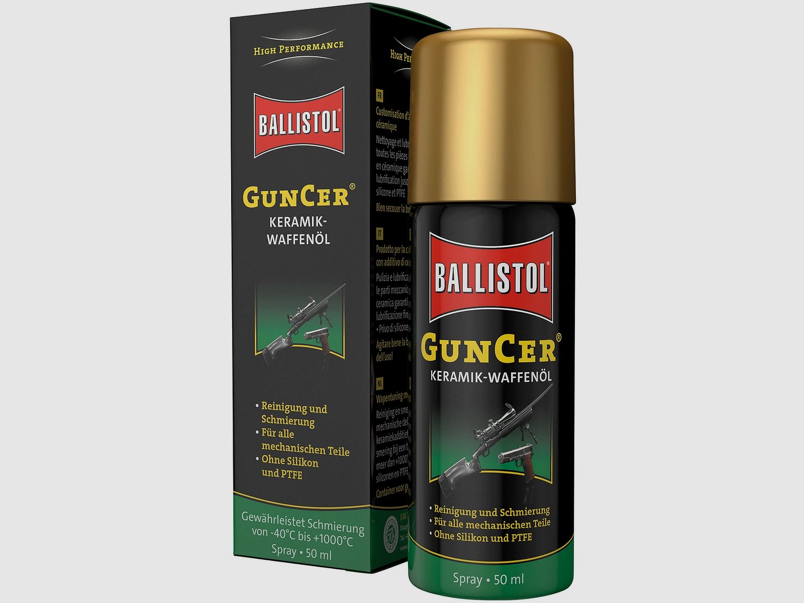 Ballistol GunCer Keramisch Wapenolie 50ml, Kaliber