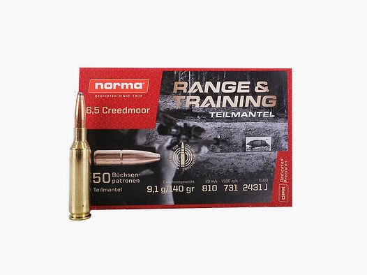 Norma 6.5 Creedmoor Range+Training 9,1g/140gr