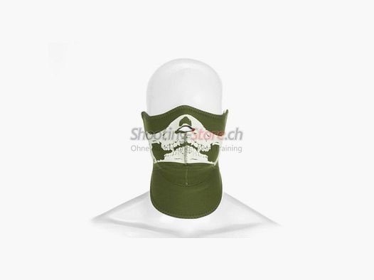 Invader Gear Death Head Neoprene Face Protector OD