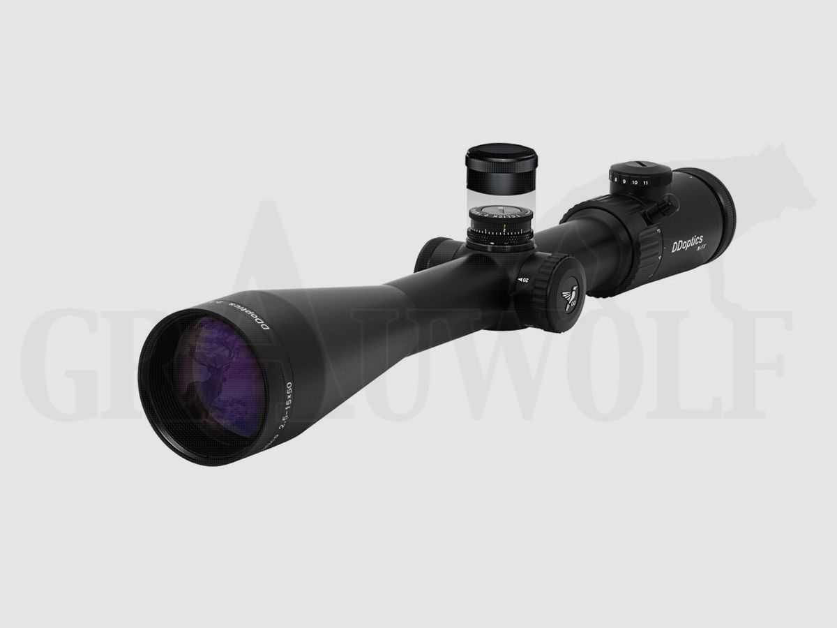 DDoptics Zielfernrohr V6 2,5-15x50 N-FX Absehen 4 beleuchtet (MRAD) IFiber