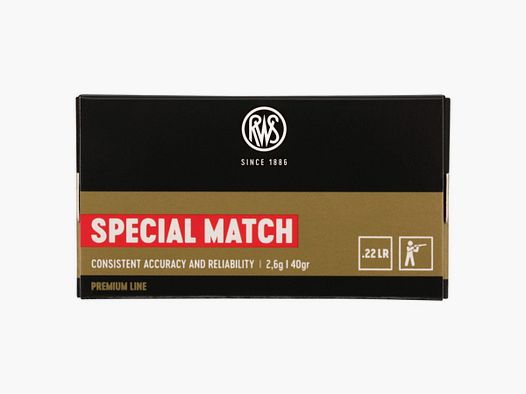 RWS .22LR SPECIAL MATCH 2.6G 40GR BTE50