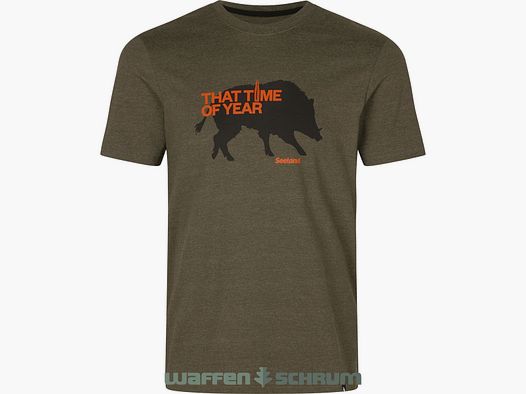 Seeland T-Shirt That Time Pine green melange
