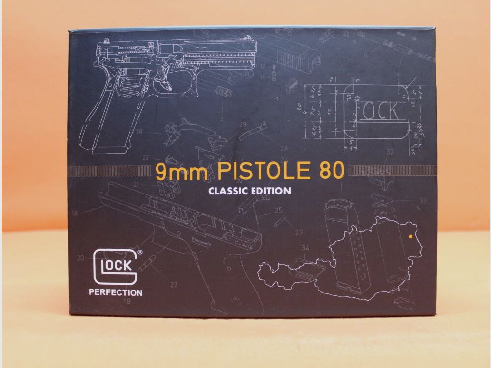 Glock Ha.Pistole 9mmLuger Glock P80: Classic Edition (Historischer Nachbau der Glock 17 Gen1)