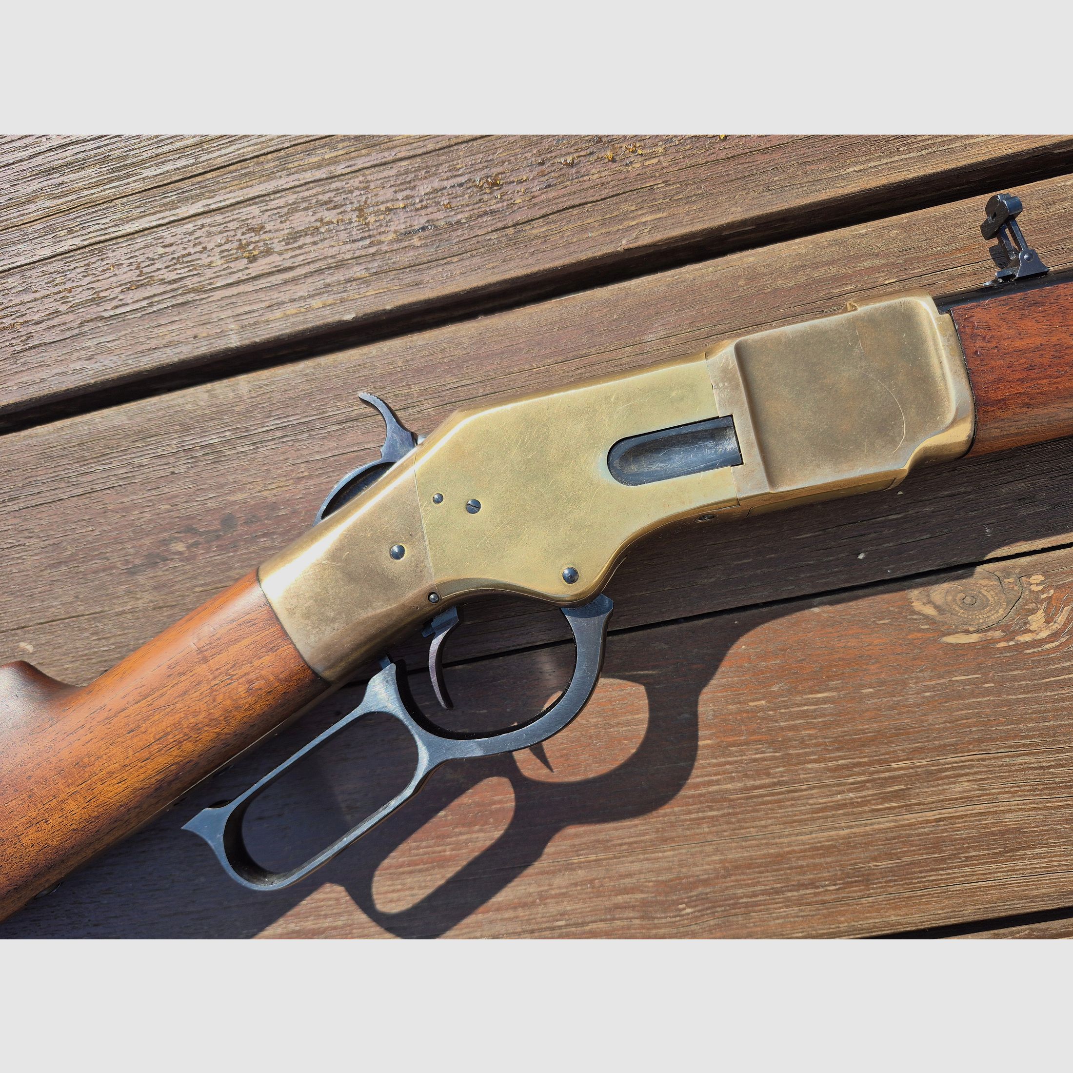 Uberti 1866 Yellow Boy Carbine .38 Sp. (mfg. 1972) – VISUALLY TOP / PURE PARTS DONOR! (Defective)