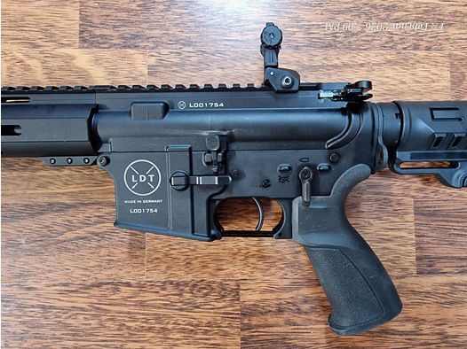Lux Def Tec (LDT) L5 AR15 semi-automatic rifle 16.75" barrel length in .223Rem, opportunity before the start of the season