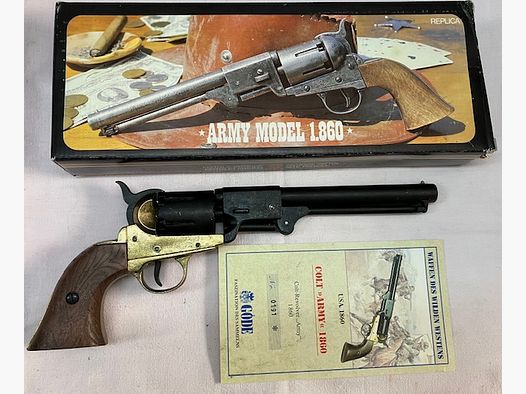 Colt Army Model 1860 mit Göde Zertifikat  (schwarz)
