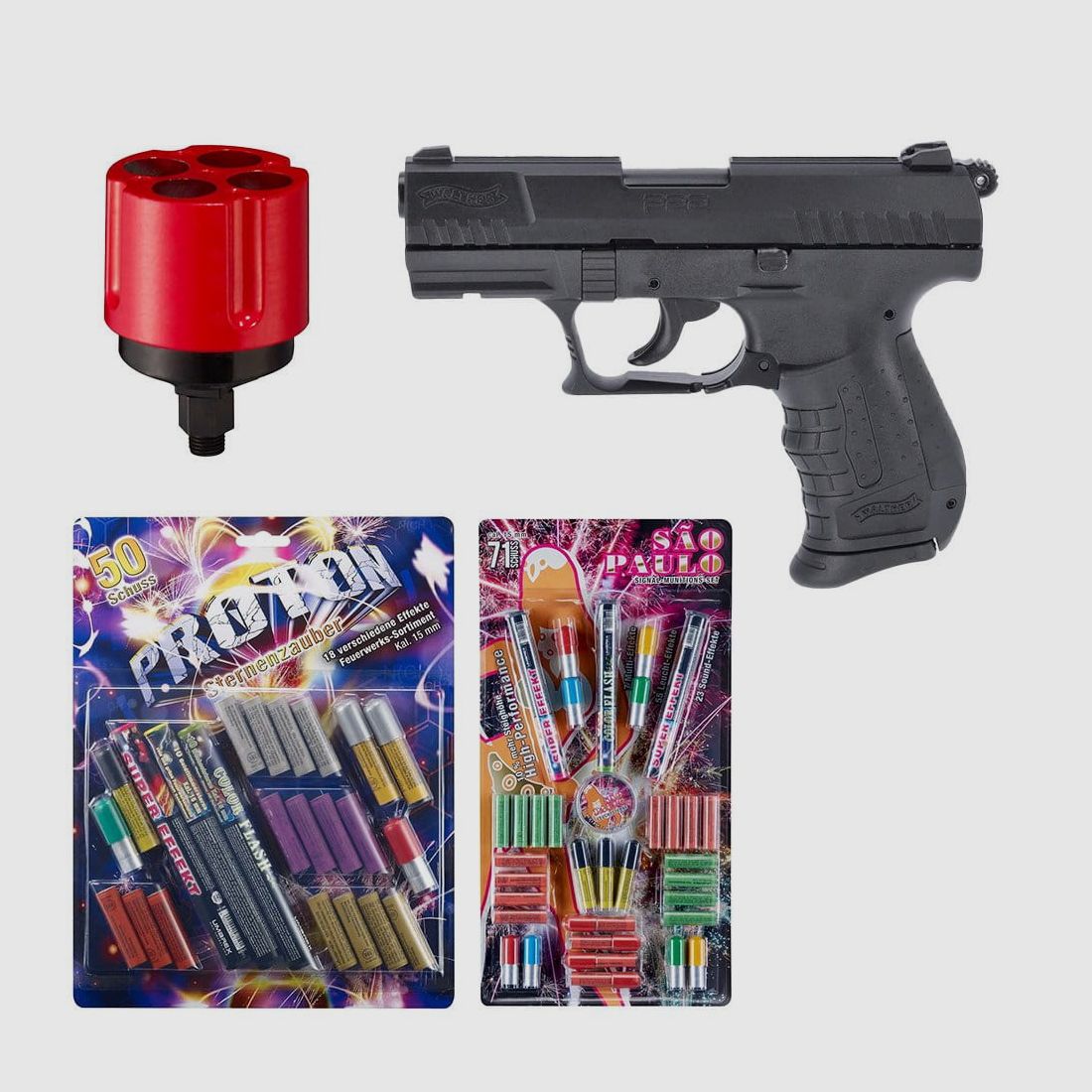 Silvester set Walther P22 Ready blank firing gun