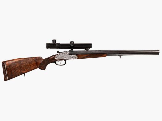 Krieghoff Trumpf-Primus-Dural 16/70-7x65R , ZF Zeiss Varipoint VM 1,1-4x24 T* Abs. 0, S-E-Montage, LL: 60 cm, 80 Schuss RWS TIG 11.5g 7x65R,