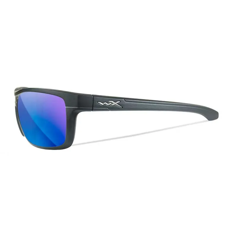 Lunettes de soleil Wiley X KINGPIN Captivate Blue Mirror avec monture graphite mate - ACKNG19, image 6 sur 8