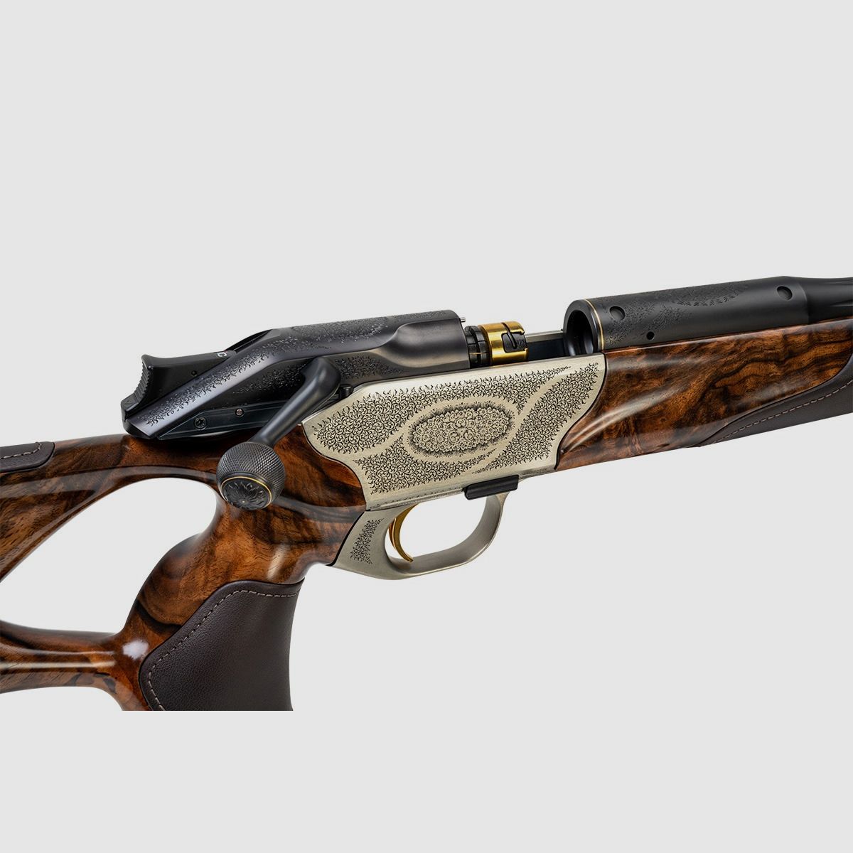 Blaser R8 Success Leather "Scroll with Rose Bouquet II" ein Original aus dem Blaser Custom Shop - .300 Win. Mag.