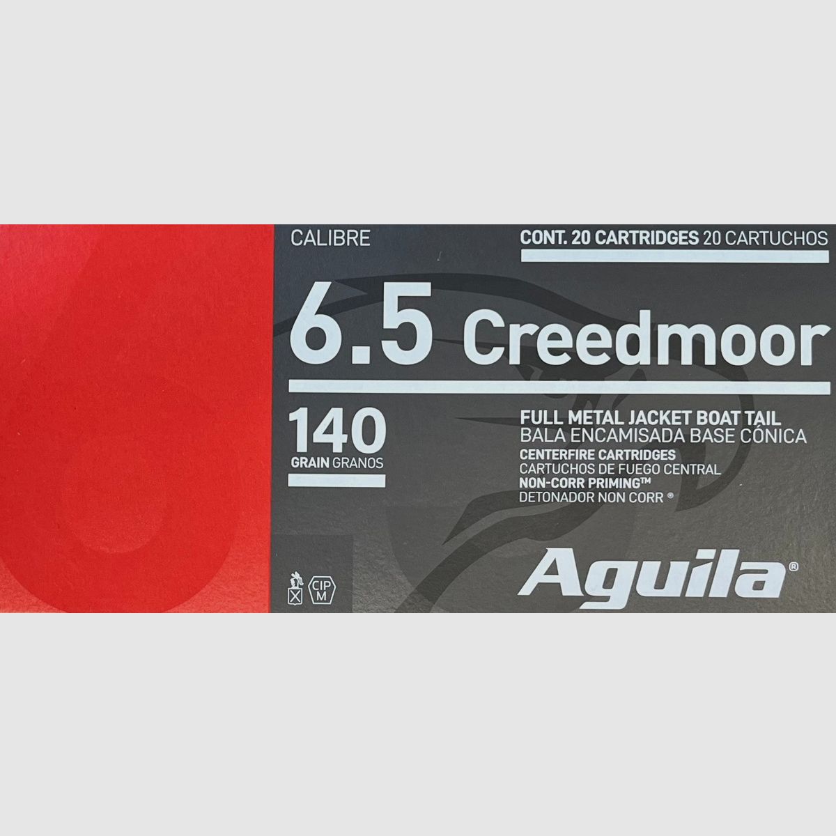 Aguila 6,5creedmoor FMJBT 140grs - 500 Schuss