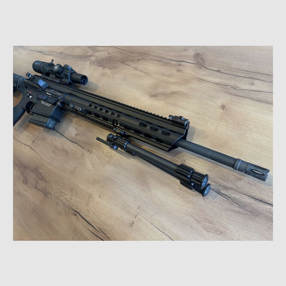 Heckler & Koch MR308 A3 Slim Line incl. Vortex Strike Eagle 1-8x24 .308Win 20" incl. richtkijker, carbon bipod en montage