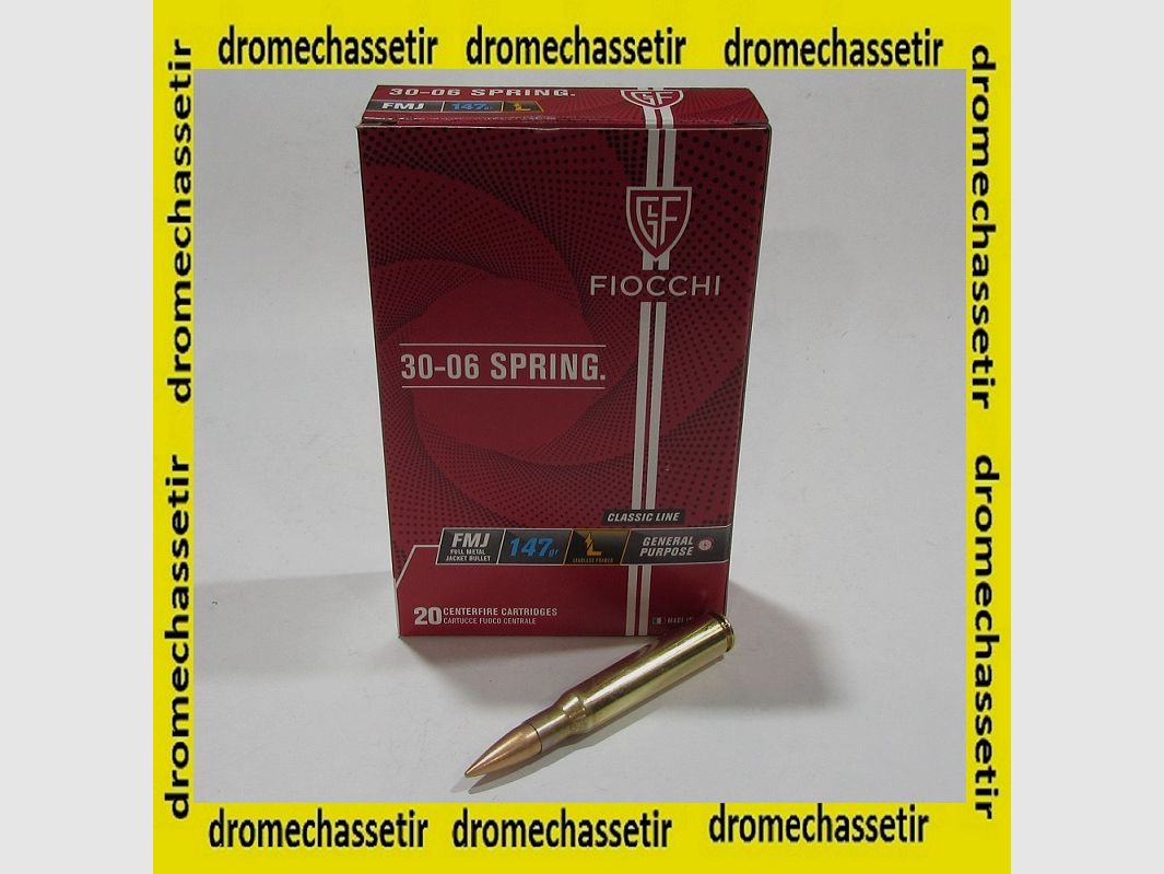 Pudełko 20 nabojów Fiocchi kal. 30-06 pocisk 147 grain FMJ
