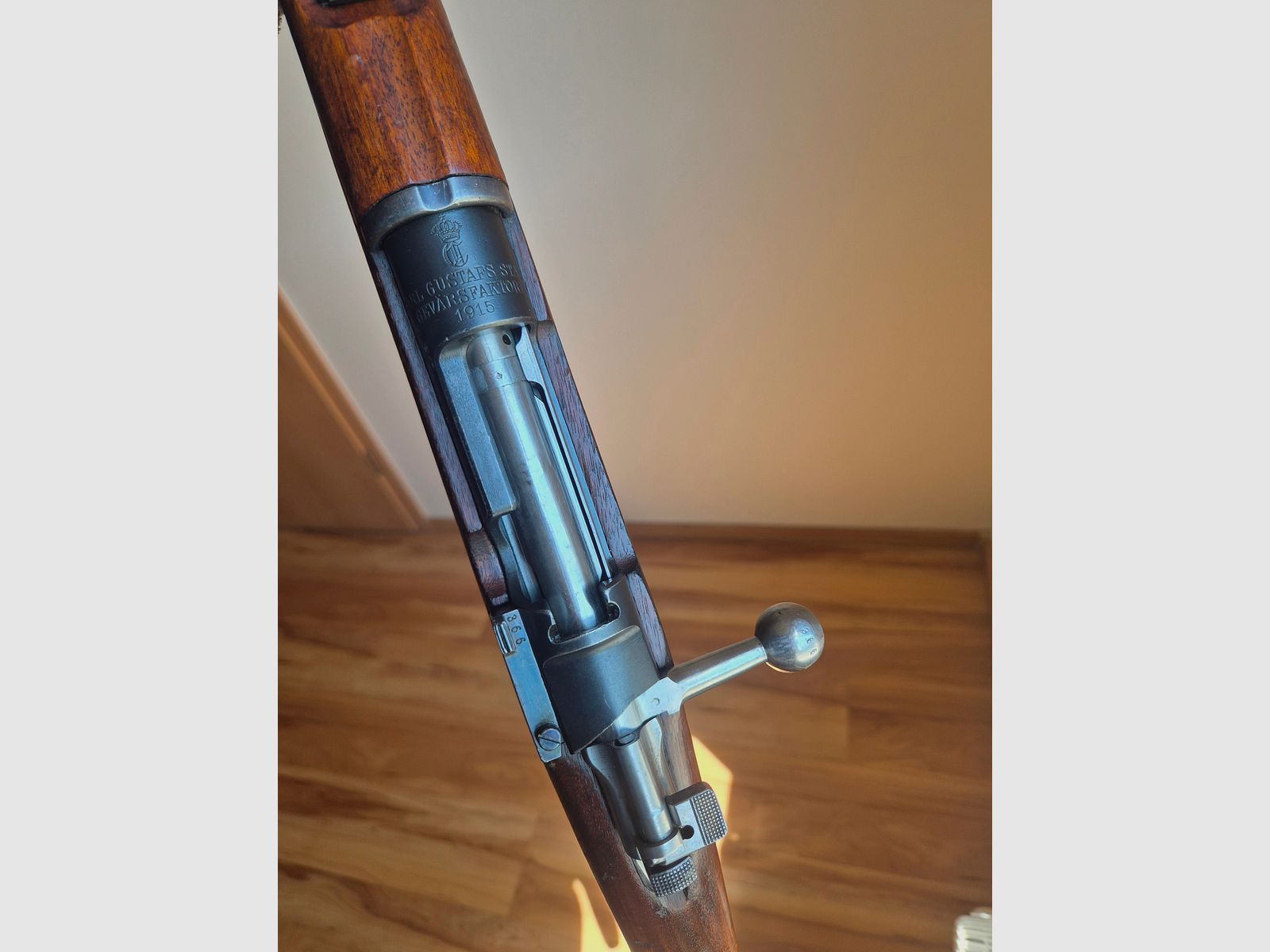 CARL GUSTAFS STADSGEVÄRSFAKTORI Rifle de repetición Schwedenmauser M96 Carl Gustafs 1915, calibre 6,5x55