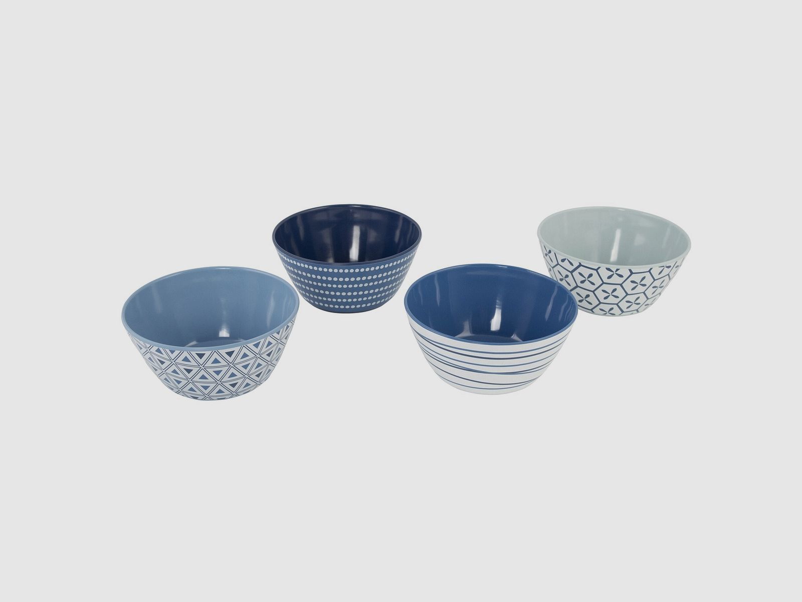 Dinnerware Set Mix & Match, 16-piece, blue/white, image 4 of 24
