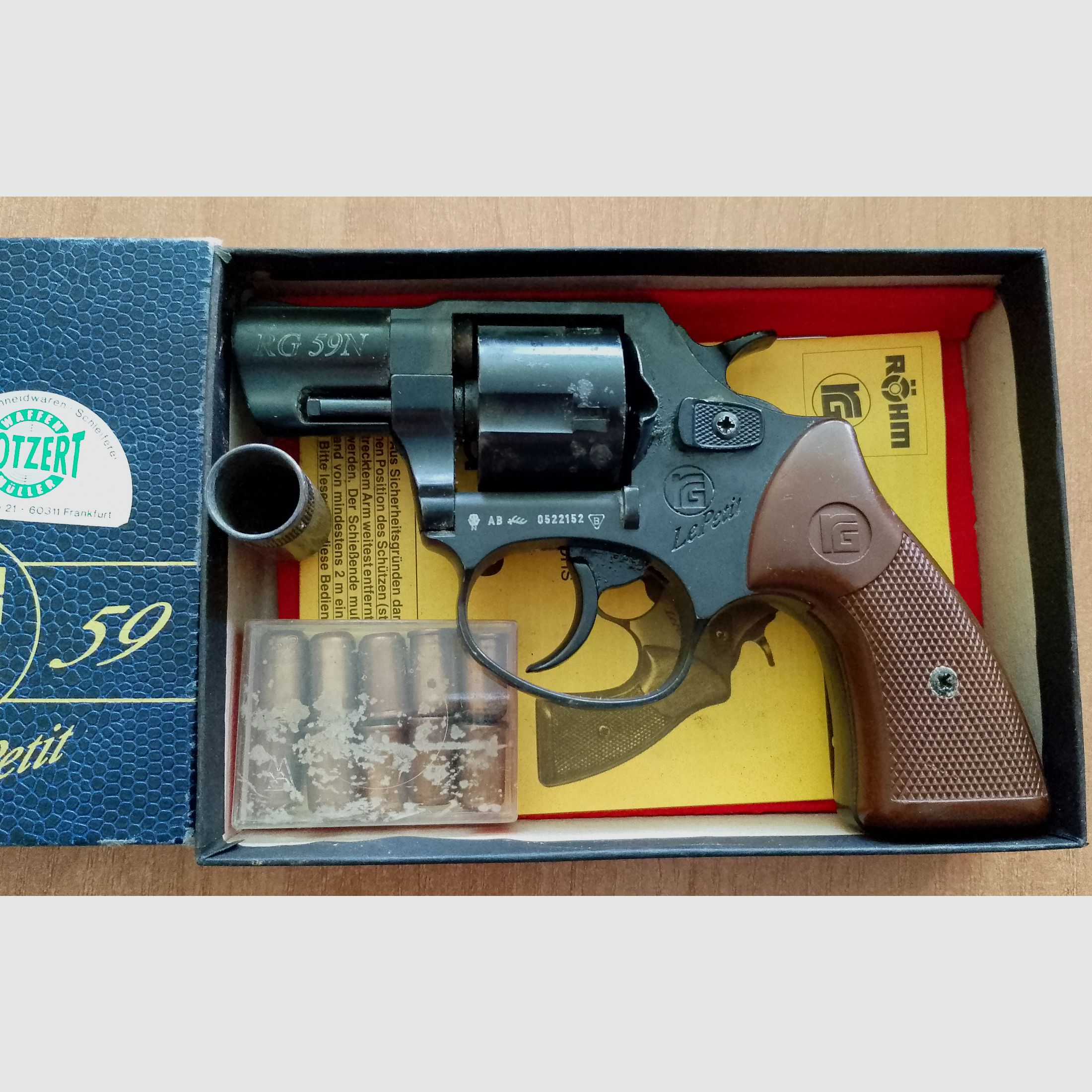 Röhm RG 59N Le Petit Schreckschussrevolver im Kaliber 9mm R.K. mit OVP!