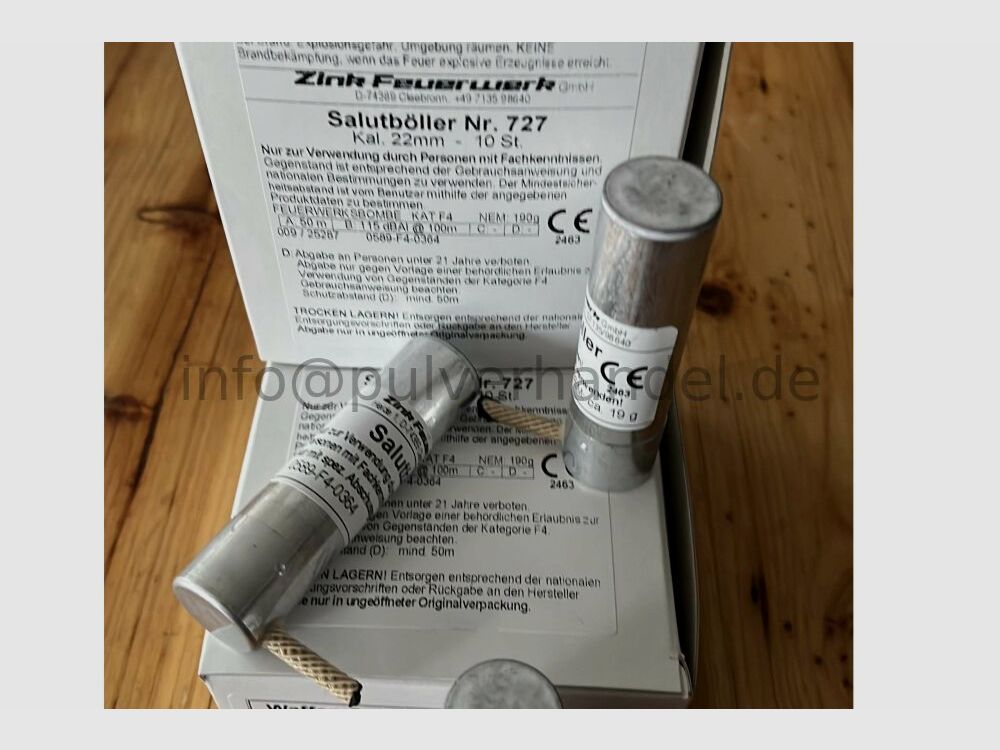 FK Salutböller Neueste Fertigung lauter größer schöner Luftsignalböller 10 Stück Neueste Fertigung - kein alter Schrott ! -