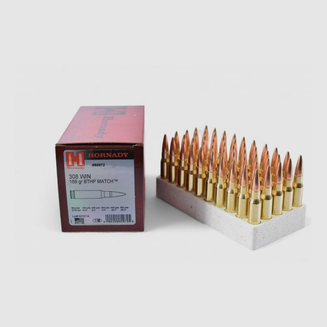 Hornady .308 Win Match BTHP 168grs / 10,9g